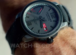 The Chopard Mille Miglia GTS Power Control Grigio Speziale gets a good close-up in the film