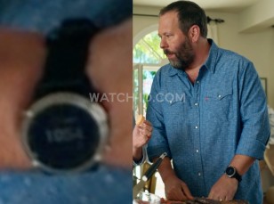 Bert Kreischer wears a Garmin fenix 6 smart watch in the movie The Machine (2023).