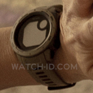 The Garmin Instinct Tactical watch on Jennifer Lopez' wrist in The Mother.