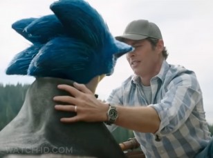 James Marsden and Sonic in Sonic The Hedgehog 2
