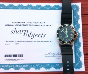 Certificate of the screen used Invicta watch from Sharp Objects