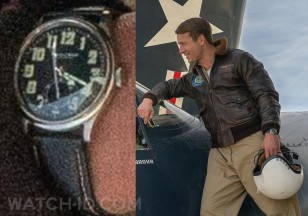 Glen Powell wears a vintage IWC Special Watch for Pilots watch in the movie Devotion.