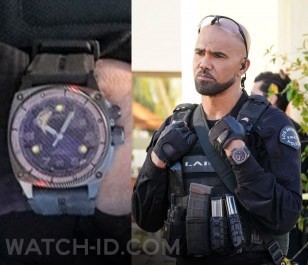 Shemar Moore wears a MTM Special Ops Falcon in S.W.A.T.