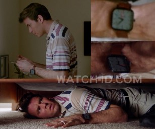 Thomas Cocquerel wears a Nixon Ragnar watch in the movie The Divorce Party.