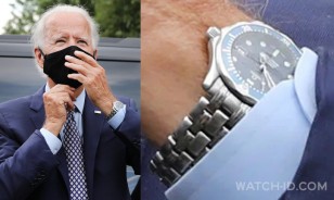 US President Joe Biden wears a Omega Seamaster 300M 2561.80 Mid-Size Professional Diver watch.