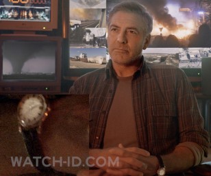 George Clooney wears a vintage 1958 Omega Constellation in Tomorrowland A World Beyond