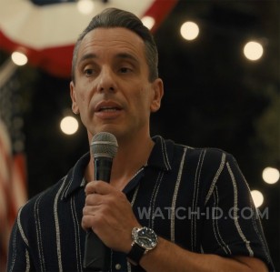 Sebastian Maniscalco wears a Panerai watch in About My Father.