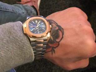 McGregor showed off the Patek Philippe watch in March 2017 on Instagram. 