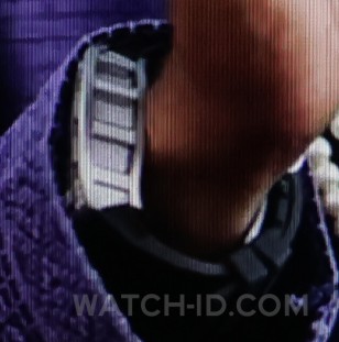 The Richard Mille watch looks grey in this image.
