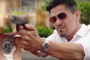 Actor Jay Hernandez wears a Rolex GMT-Master II in the pilot episode of Magnum P.I. (2018)