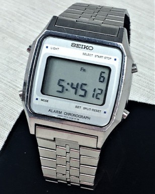 Seiko A914-5A09 vintage digital LCD with Alarm and Chronograph function