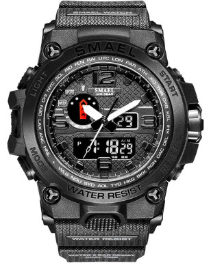 SMAEL SL1545 Black Military watch
