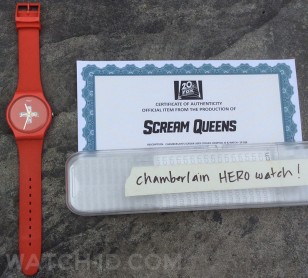 Screen used hero watch worn by James Earl in Scream Queens