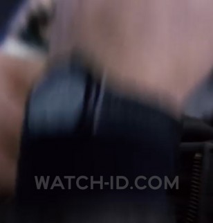 Jason Bourne's watch is a black Tag Heuer watch, black dial, black strap, model not yet confirmed