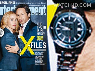 David Duchovny's watch on the X-Files cover of Entertainment Weekly.