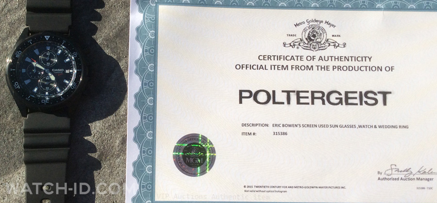 Casio AMW330B 1A Sam Rockwell Poltergeist Watch ID