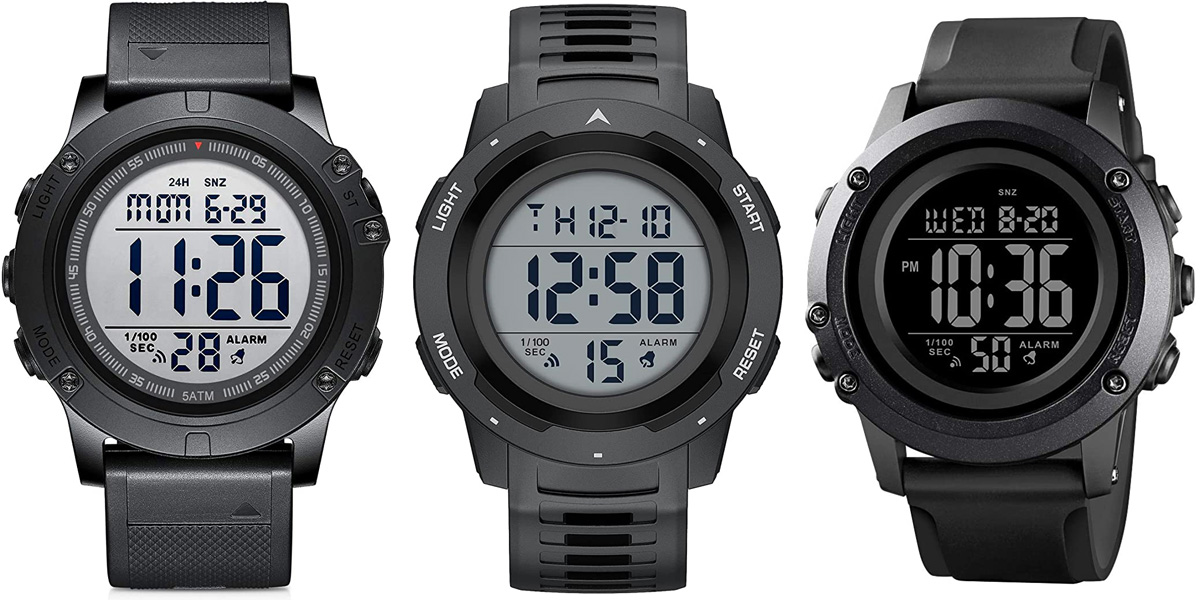 Round digital watch discount